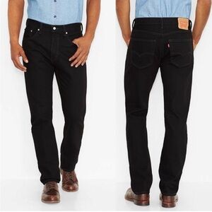 Levi's Men's denim Black Straight leg Jeans 504 red tag size 40 X 32